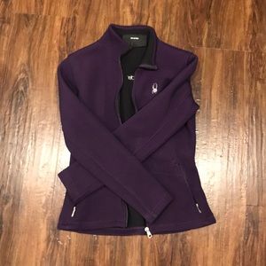 Spyder purple workout jacket